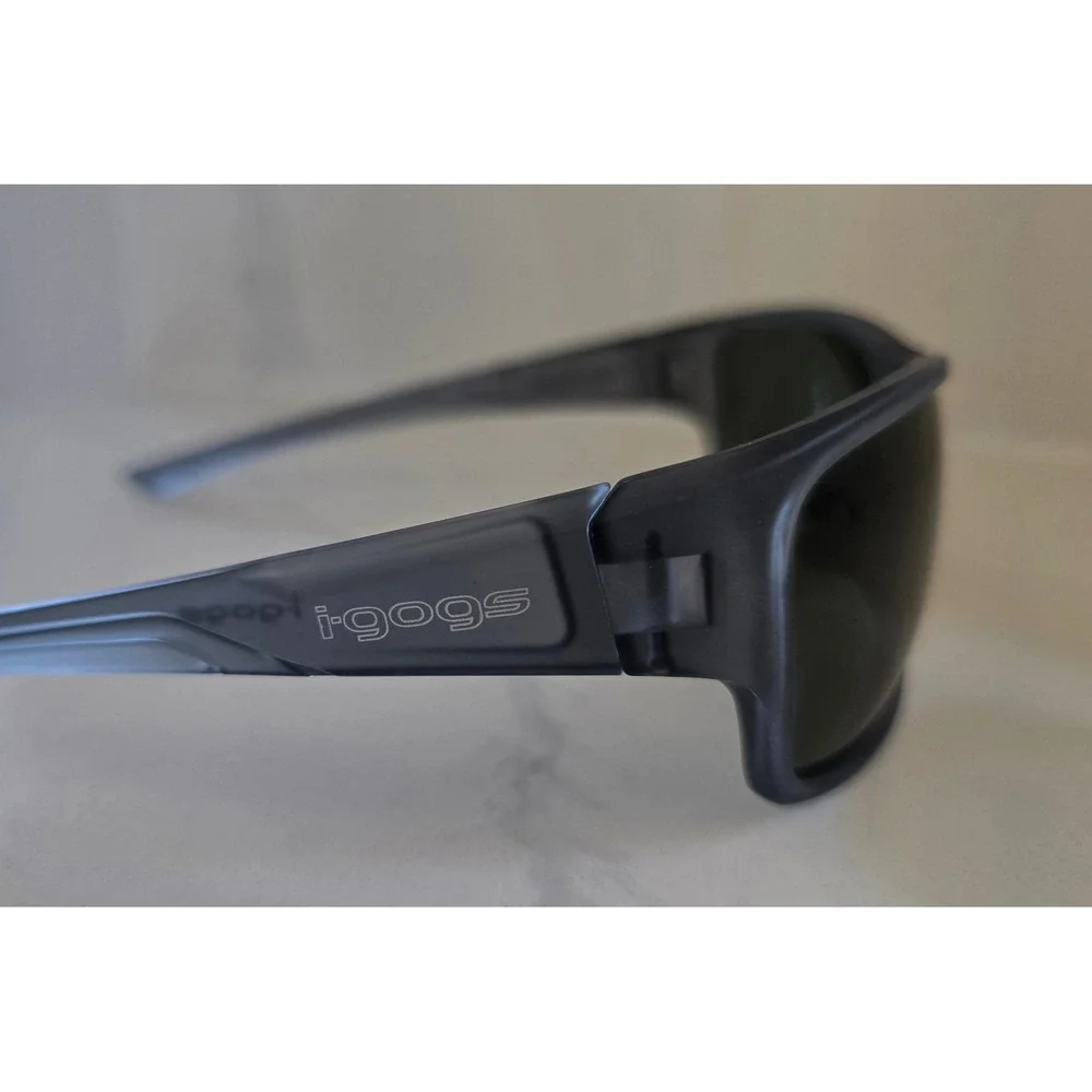 i-gogs 19P-A Matte Gray Sport Sunglasses Dark Tint Lenses Unisex Shades